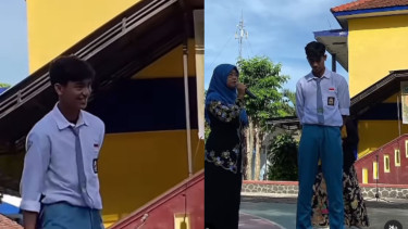 Momen Evandra Florasta Kembali Sekolah