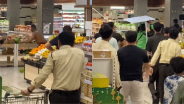 Viral! WNA Ini Ngamuk di Supermarket Kalibata City