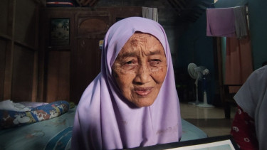 Mbah Semi (84), calon jemaah haji asal Desa Tanjung, Muntilan, Magelang