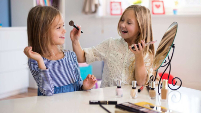 Ilustrasi makeup anak