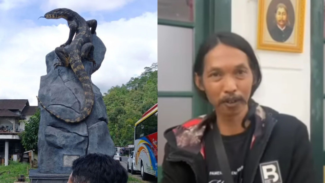 Sosok Rejo Arianto, Seniman yang Membuat Patung Biawak Viral di Wonosobo