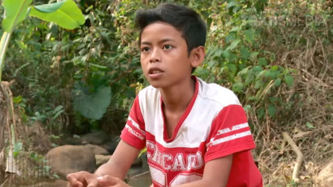 Mulyana saat tampil di program tv Orang Pinggiran