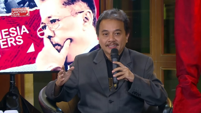 Mantan Menpora Roy Suryo di ILC