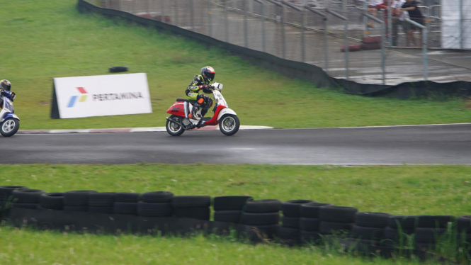 Pertamina mendukung ajang balap Scooter Prix 2025