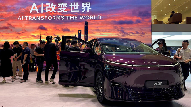 XPeng X9 di Shanghai Auto Show 2025