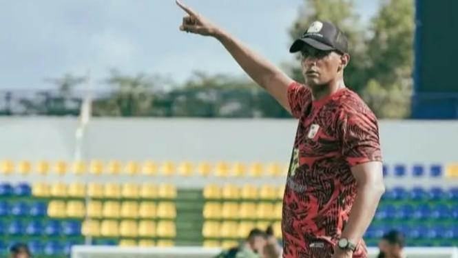 Pelatih kepala PS Barito Putera, Vitor Tinoco, saat memimpin sesi latihan punggawa Laskar Antasari - Foto Dok Barito Putera