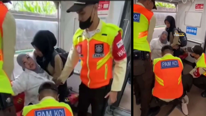 Viral Penumpang Wanita Commuter Line Tanah Abang-Rangkasbitung Kesurupan