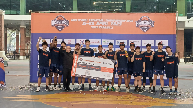 SMA Jubilee Jakarta terima tiket menuju NBA Rising Stars Invitational di Singapura usai menangkan High Scholl Basketball Championship 2025