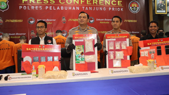 Polres Pelabuhan Tanjung Priok mengungkap kasus narkoba