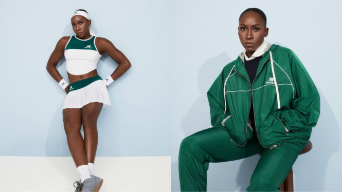 Coco Gauff Tampil Modis dengan Koleksi New Balance x Miu Miu