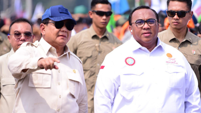 Presiden Prabowo dan Andi Gani Nena Wea [Humas KSPSI]