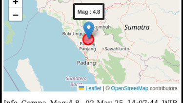 Peta Gempa Padang Panjang