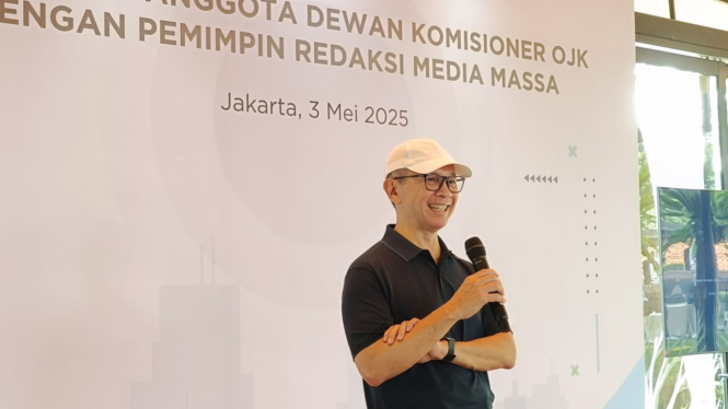 [Ketua Dewan Komisioner Otoritas Jasa Keuangan (OJK), Mahendra Siregar, dalam sesi diskusi dengan Pemimpin Redaksi sejumlah media pada Sabtu pagi, 3 Mei 2025]