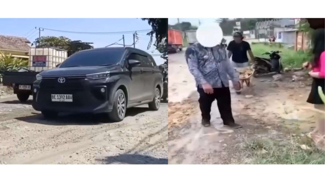 Viral Camat di Bandar Lampung Larang Wartawan dan Selebgram Rekam Jalan Rusak