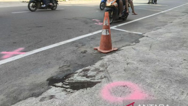 Tempat kejadian perkara korban penembakan di Jalan Imam Bonjol, Samarinda