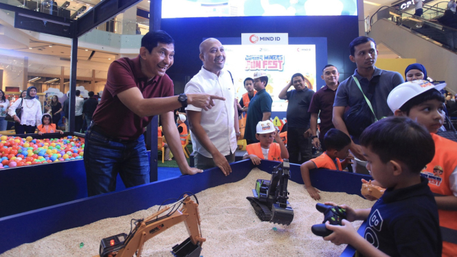 Direktur Utama MIND ID, Maroef Sjamsoeddin di acara Junior Miner Fun Fest 2025
