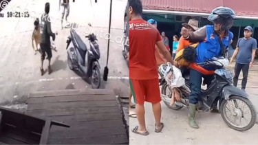 Viral Ada Aksi Pembelaan Diri Pedagang Pempek Kepada Dua Preman Pasar
