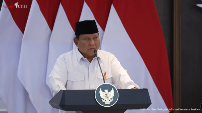 Presiden RI Prabowo Subianto dalam sidang kabinet paripurna di Kompleks Istana Kepresidenan, Jakarta Pusat, Senin, 5 Mei 2025 (sumber foto: tangkapan layar YouTube Sekretariat Presiden)