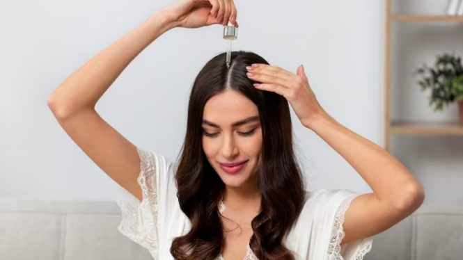 ilustrasi serum rambut