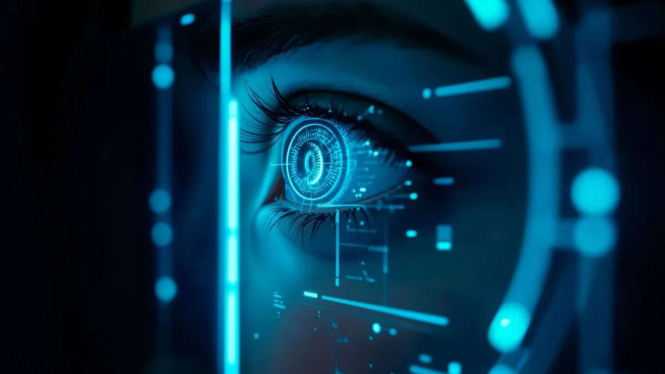 Ilustrasi Pindai Retina Mata