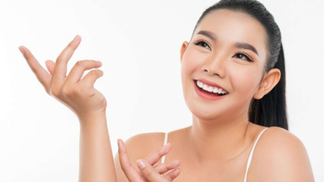 Ilustrasi kulit cantik dan mulus