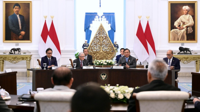 Pertemuan Presiden Prabowo dengan Bill Gates di Istana Negara