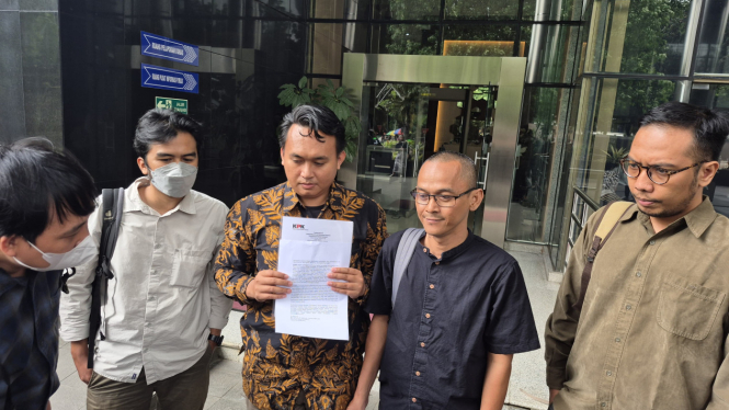 Koalisi Masyarakat Sipil Antikorupsi di KPK pada Rabu 7 Mei 2025