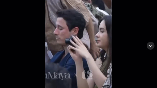 Nino Fernandez dan Steffi Zamora hadiri pernikahan Luna Maya