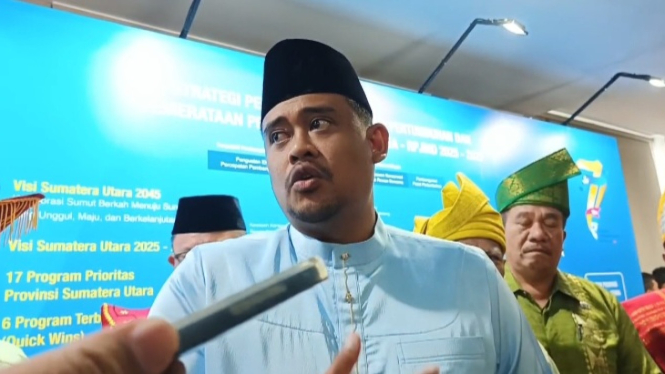 Gubernur Sumut, Bobby Nasution.(B.S.Putra/VIVA)