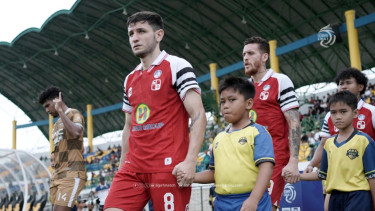 Gelandang andalan PS Barito Putera, Lucas Morelatto, saat memasuki lapangan pertandingan - Foto Dok Liga 1 Indonesia 