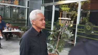 Ganjar Pranowo di Pengadilan Tipikor pada PN Jakarta Pusat guna hadir di sidang Hasto Kristiyanto soal kasus suap dan perintangan penyidikan PAW DPR RI 2019-2024