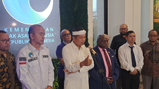 Gubernur Jawa Barat Dedi Mulyadi di Kementerian Hak Asasi Manusia 