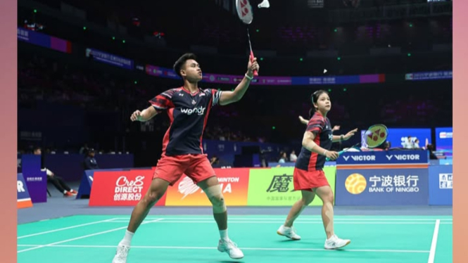 Ganda campuran Indonesia Jafar Hidayatullah/Felisha Alberta Nathaniel Pasaribu.
