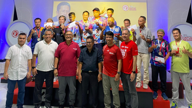 tvOne sukses menggelar turnamen tenis meja bertajuk Piala Karni Ilyas 2025