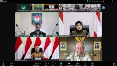 Mendagri Tito Karnavian rapat dengan Pemda secara virtual