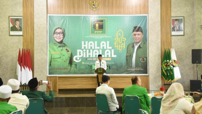 Halalbihalal dan konsolidasi kader serta pengurus DPP PPP di Kantor PPP Jatim