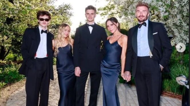 Keluarga David Beckham tanpa Brooklyn