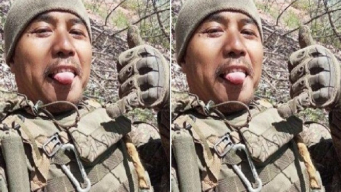 Mantan prajurit Marinir TNI AL, Satria Arta Kumbara jadi tentara Rusia