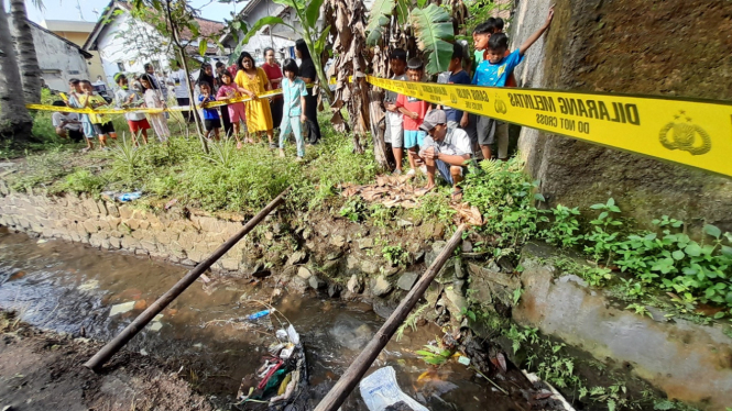 Lokasi penemuan potongan tubuh bayi di Tasikmalaya
