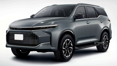 Gambar render Toyota Fortuner generasi baru.
