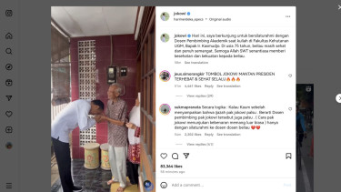  Jokowi saat Mengunjungi Dosen Pembimbingnya di Fakultas Kehutanan UGM, Kasmudjo