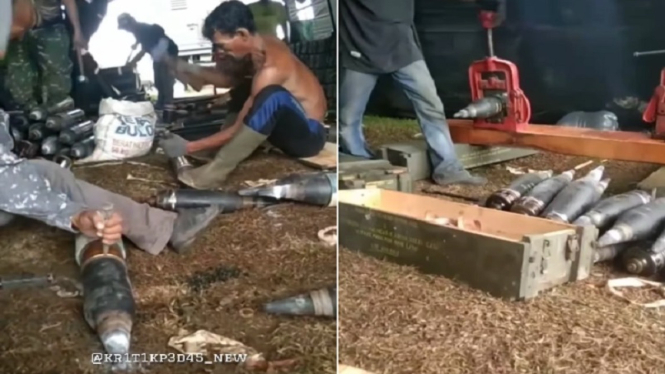 Viral video warga di Garut membongkar amunisi apkir sebelum ledakan terjadi