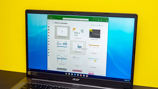 Tampilan Microsoft Office di Chromebook