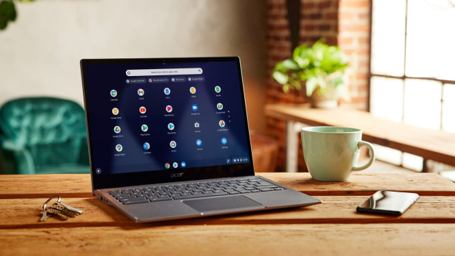 Ilustrasi download di chromebook