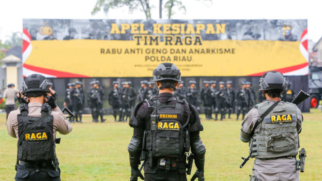 Polda Riau mementuk Tim Raga untuk mengahadapi gangguan keamanan.