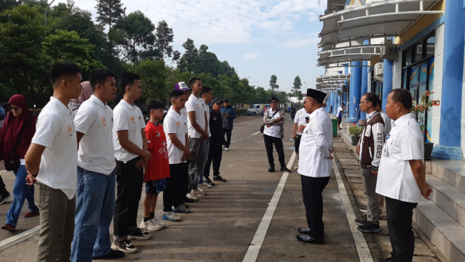 Pelepasan perdana atlet IBCA-MMA Kota Tangerang Menuju Kerjunas di Surabaya