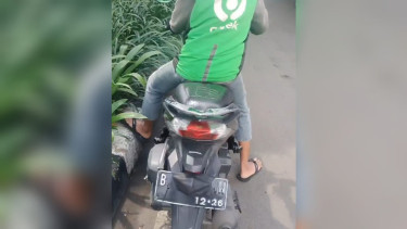 Pelat nomor belakang ditutupi masker demi hindari ETLE