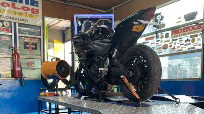 Dyno test yang dilakukan Motul