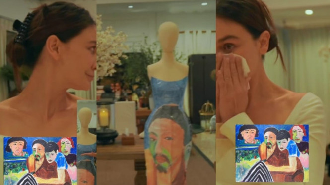 Gaun di pernikahan Luna Maya