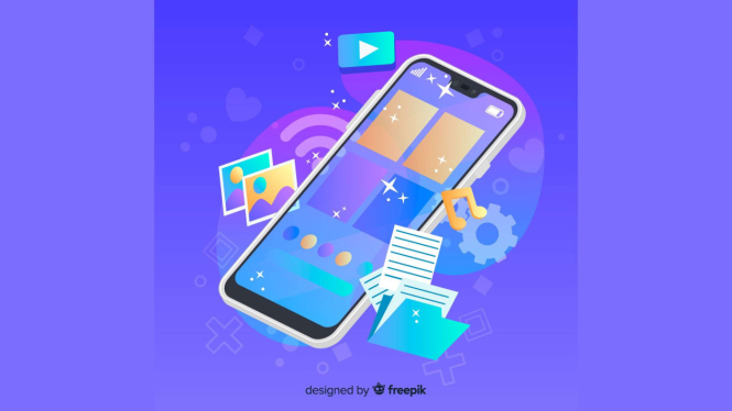 Ilustrasi memori HP/data HP